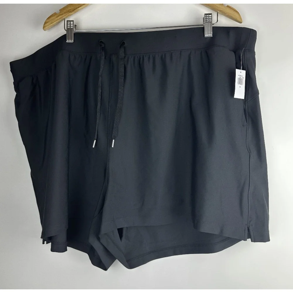 NWT Old Navy High Waisted PowerSoft Shorts Black 3" inseam Women's Plus Size 3X - Picture 2 of 11